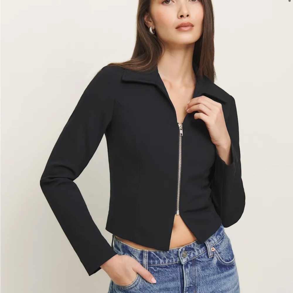Reformation Sammi knit jacket - women’s knit zip up